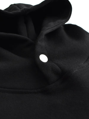 Jersey Hoodie - Black (Embroidered Logo)