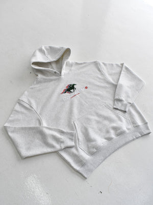 Punters Club 2 Hoodie - Light Grey (Embroidered Logo)
