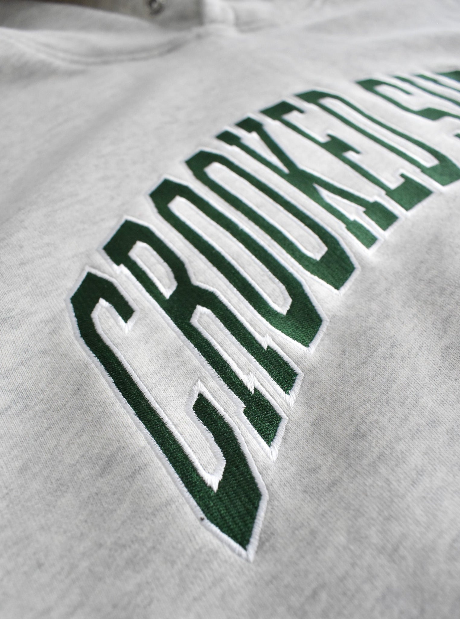 Jersey Hoodie - Light Grey (Embroidered Logo)