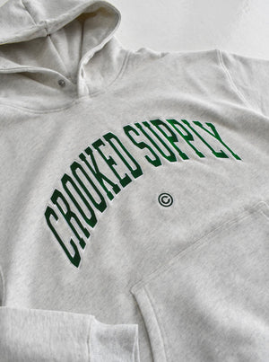 Jersey Hoodie - Light Grey (Embroidered Logo)