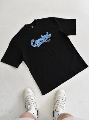 Stadium Tee - Black (Embroidered Logo)