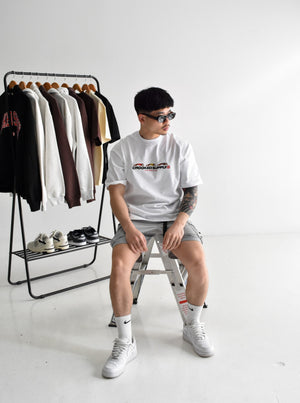 Punters Club Tee - White (Embroidered Logo)