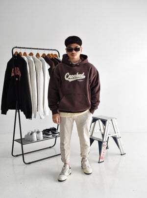 Stadium Hoodie - Brown (Embroidered Logo)