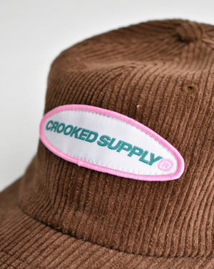 Cord Cap - Unstructured 6 Panel (Brown)