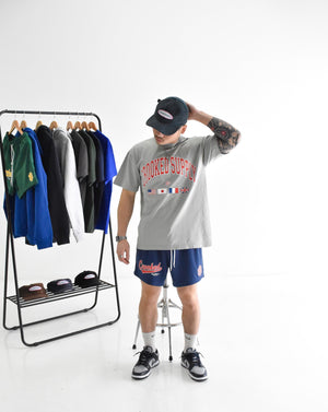 Jersey x Flag Tee - Sage
