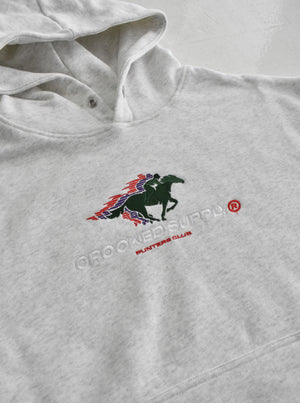 Punters Club 2 Hoodie - Light Grey (Embroidered Logo)
