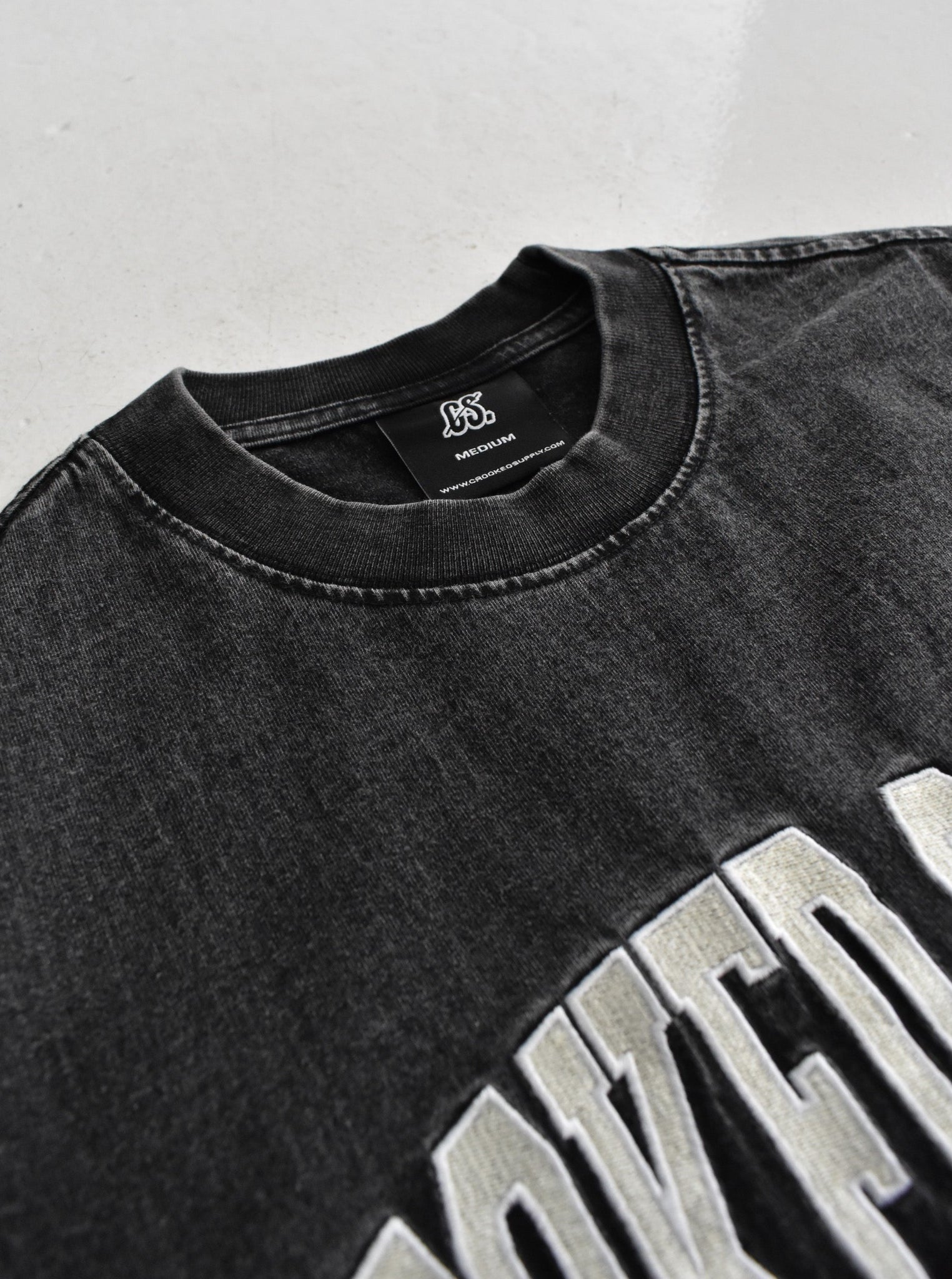 Jersey Tee - Vintage Washed (Embroidered Logo)
