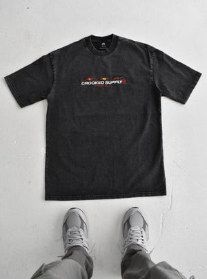 Punters Club Tee - Vintage Washed (Embroidered Logo)