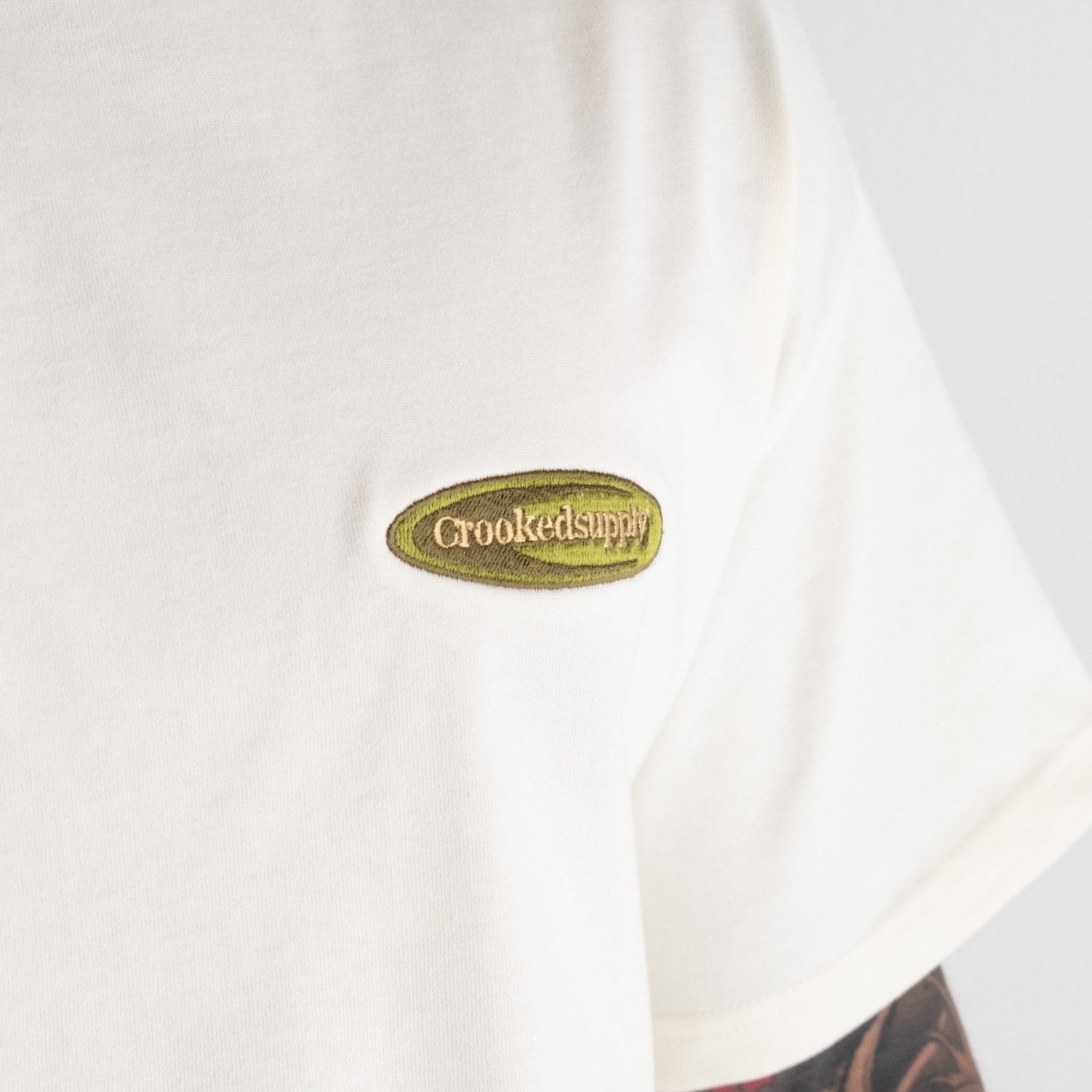 Oversized Luxury Tee (Era Design)  - Cream