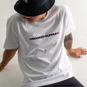 Trademark Tee (Embroidered Logo) - White