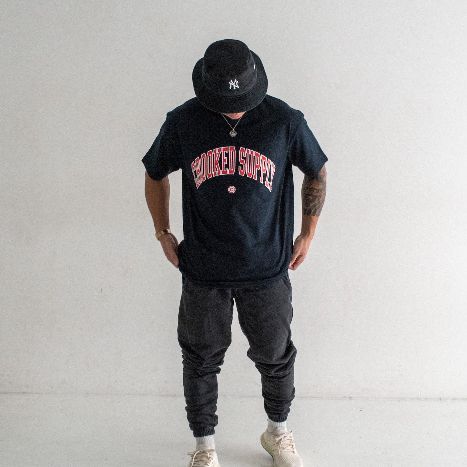 Crooked Supply Jersey Tee v3 - Navy