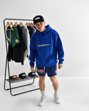 Punters Club Hoodie - Royal Blue (Embroidered Logo)