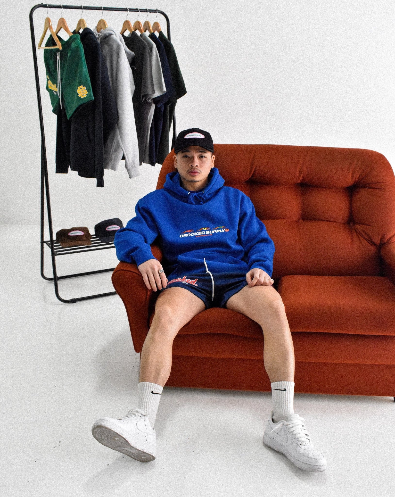 Punters Club Hoodie - Royal Blue (Embroidered Logo)