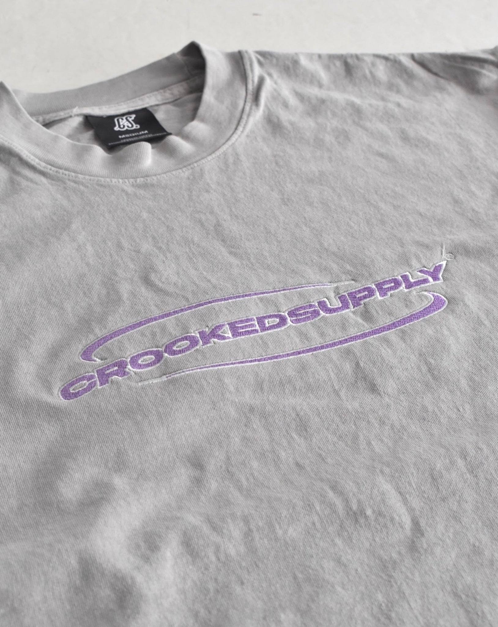 360 Tee v2 - Dark Silver (Embroidered Logo)