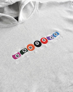 8Ball Hoodie - Ash Grey (Embroidered Logo)