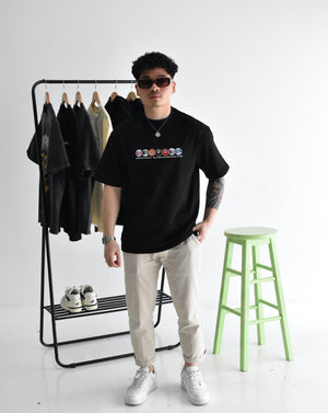 8Ball Tee - Black (Embroidered Logo)