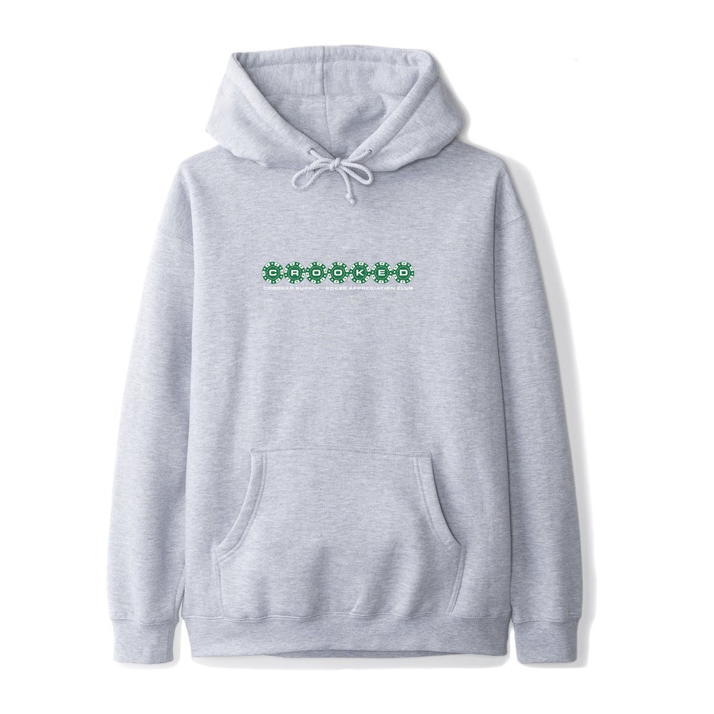 Poker Hoodie - Heather Grey