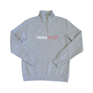 Crooked Supply Orbit 1/4 Zip Jumper - Heather Grey
